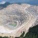 An aerial view of Rosia Montana quarry.